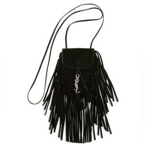 Saint Laurent Toy Anita Fringed Shoulder Bag